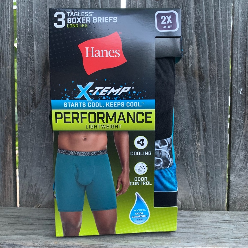 Hanes men’s boxer briefs Tagless XL long leg 3-pak
